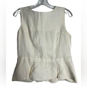 Chic Cream Peplum Blouse